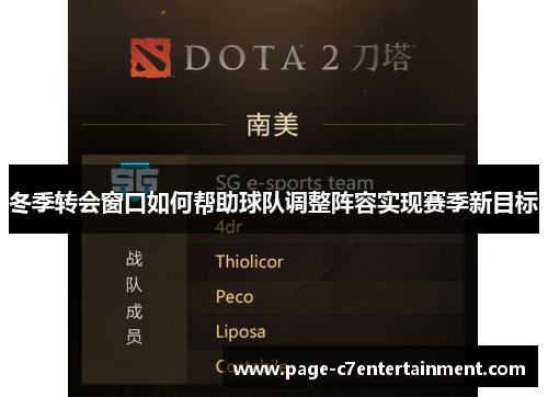 冬季转会窗口如何帮助球队调整阵容实现赛季新目标 冬季转会窗口如何帮助球队调整阵容实现赛季新目标